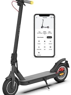 5TH WHEEL V30PRO Electric Scooter with Turn Signals - 19.9 Miles Range & 18 MPH  350W Motor  10″ Inner-Support Tires  Dual Braking System and Cruise Control  Foldable Electric Scooter for Adults