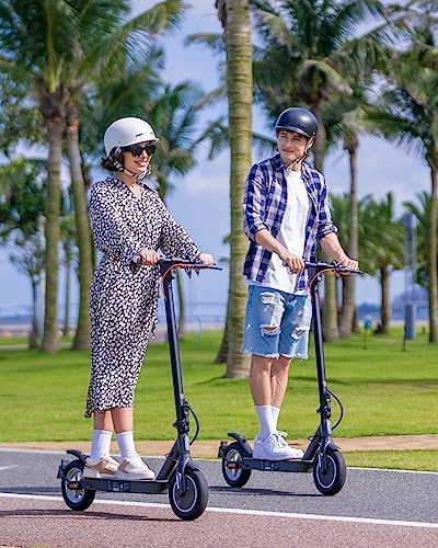 5TH WHEEL V30PRO Electric Scooter with Turn Signals - 19.9 Miles Range & 18 MPH  350W Motor  10″ Inner-Support Tires  Dual Braking System and Cruise Control  Foldable Electric Scooter for Adults