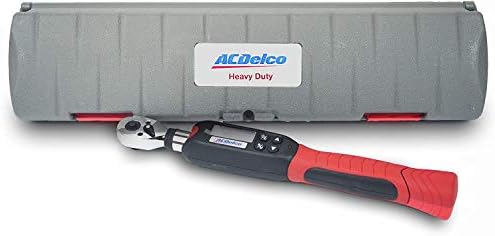 ACDelco ARM601-3 3/8 (3.7 to 37 ft-lbs.) Digital Torque Wrench with Buzzer and LED Flash Notification – ISO 6789 Standards with Certificate of Calibration