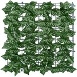 Artificial Ivy Privacy Fence Wall Screen 40X120 in UV-Anti Faux Greenery Backdrop Ivy Vine Leaf Hedges Fence Panels for Patio  Balcony  Garden  Backyard Indoor Outdoor Green Wall Decor