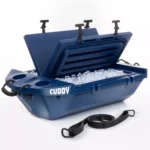 Cuddy Floating Cooler and Dry Storage Vessel - 40QT - Amphibious Hard Shell Design - navy