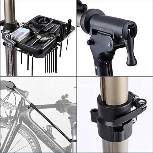 CXWXC Bike Repair Stand -Shop Home Bicycle Mechanic Maintenance Rack- Whole Aluminum Alloy- Height Adjustable (rs100)