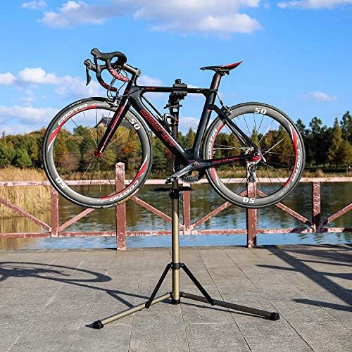 CXWXC Bike Repair Stand -Shop Home Bicycle Mechanic Maintenance Rack- Whole Aluminum Alloy- Height Adjustable (rs100)