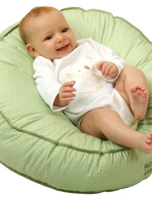 Leachco Podster Sling-Style Infant Seat Lounger. Sage Pin Dot