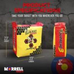 Morrell Yellow Jacket Supreme 28 Pound Field Point Archery Bag Target with Dual Shooting Sides and Multiple Bullseyes  Yellow